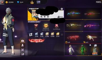CONTA DE FF GEMADA 7 ANOS DE JOGO | BARBINHA, SOMBRA ROXA, 260+ PEITAS...