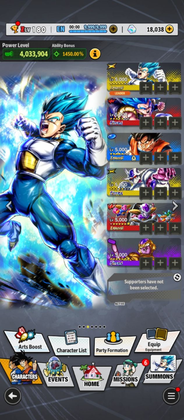 Conta DBL - Novos Personagens + 38,9K de CRISTAIS!