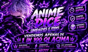 [PROMOÇÃO] ANIME DICE (ROLE DADOS DE ANIME) - UNIDADES DE 1 IN 100 QI ACIMA