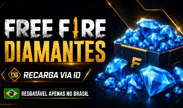 Diamantes Free Fire Brasil | Recarga via ID | Sem Login ou Senha