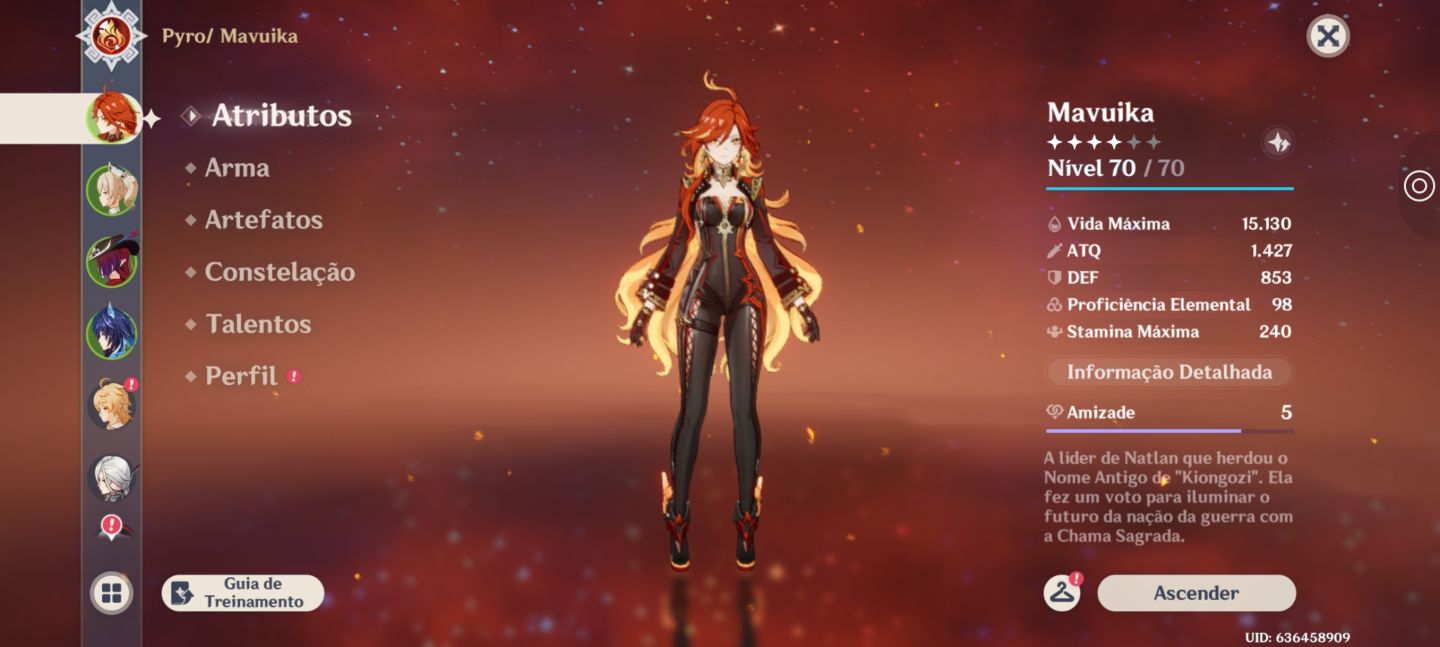 Conta de genshin impact
