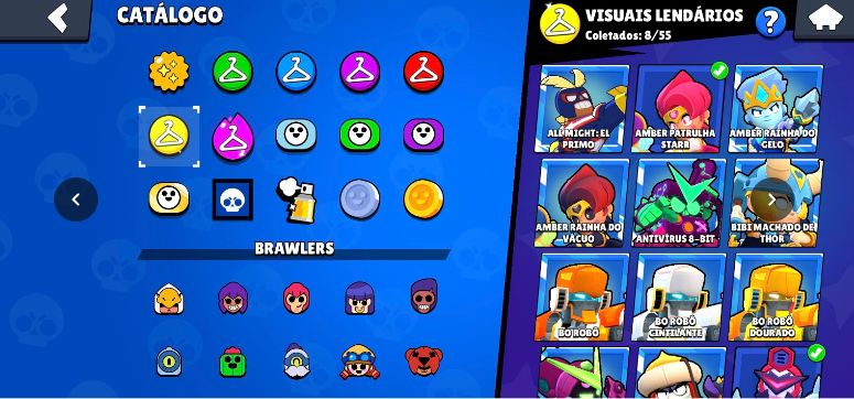 Conta de brawl stars deste 2020 TEM QUASEEE TUDDDOOOO