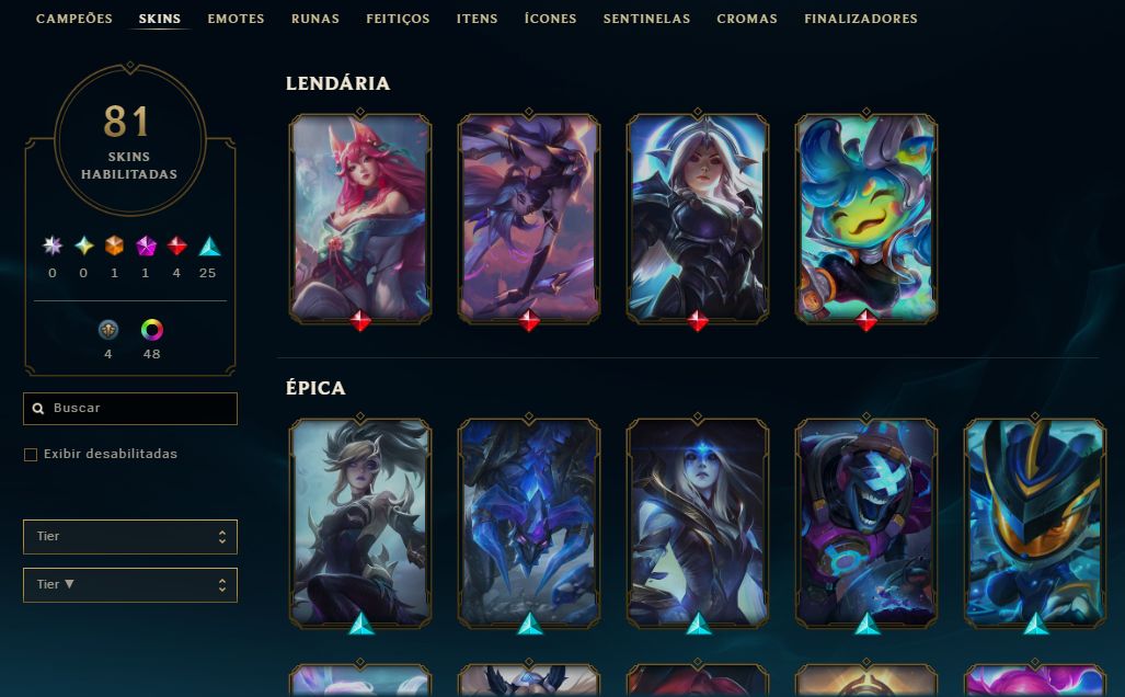 Conta league of legends ESMERALDA IV | VÁRIAS SKINS | LUX ELEMENTALISTA