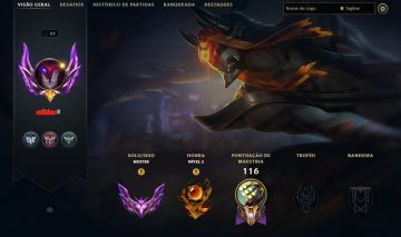 CONTA MESTRE SOLOQ | MMR ÓTIMO | HONRA 5 | 21 SKINS - FULL ACESSO
