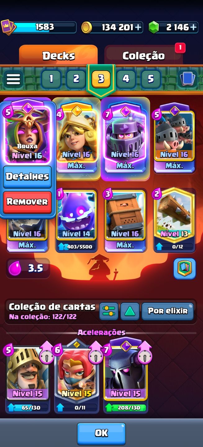 Conta Clash Royale 11.833 Troféus