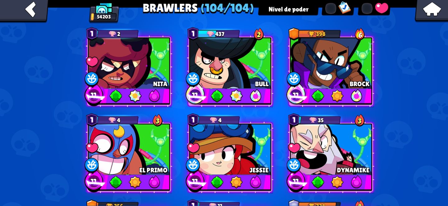 CONTA DE BRAWL STARS MUITO UPADA