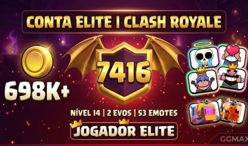 CONTA CLASH ROYALE LVL 14 | 7.4K TROFÉUS | 700K OURO | 2 EVOS | 8 SKINS DE TORRE