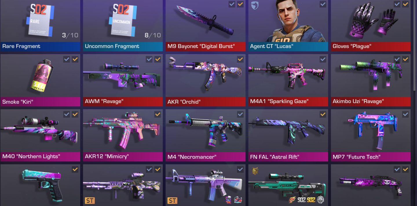 CONTA STANDOFF 2,VARIAS SKINS CARAS INV DE APROX. 18K GOLDS