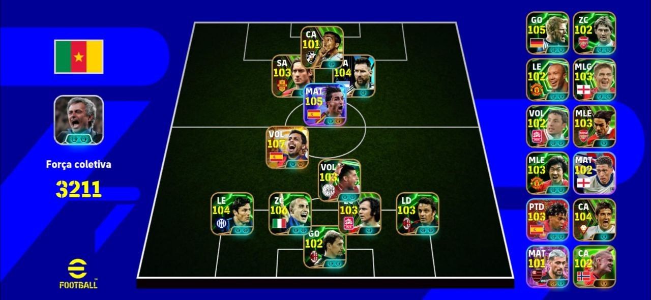 CONTA EFOOTBALL RARA! TOTTI BUGADO + ROMARIO + MESSI PRIME + RODRI BUGADAÇO E++!