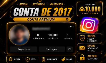 Instagram 2017 | +10Mil Seguidores | Gmail de Criação | Conta Antiga