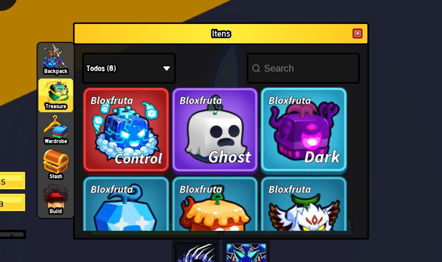 Kitsune equipada + Control Blox fruits