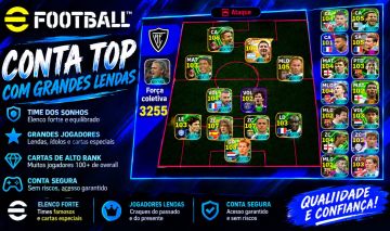 EFootball Mobile | Elenco Forte, Lendas e Cartas 100+