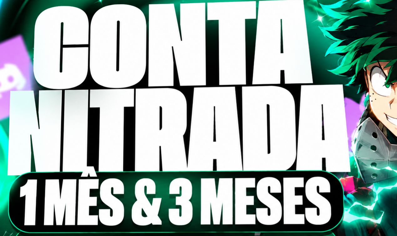 (DISCORD) CONTA NITRADA 3 MESES E 1 MÊS NITRO ATIVADO