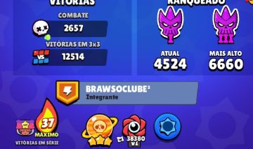 CONTA ANTIGA E COM 90K TROFÉUS NO BRAWL STARS