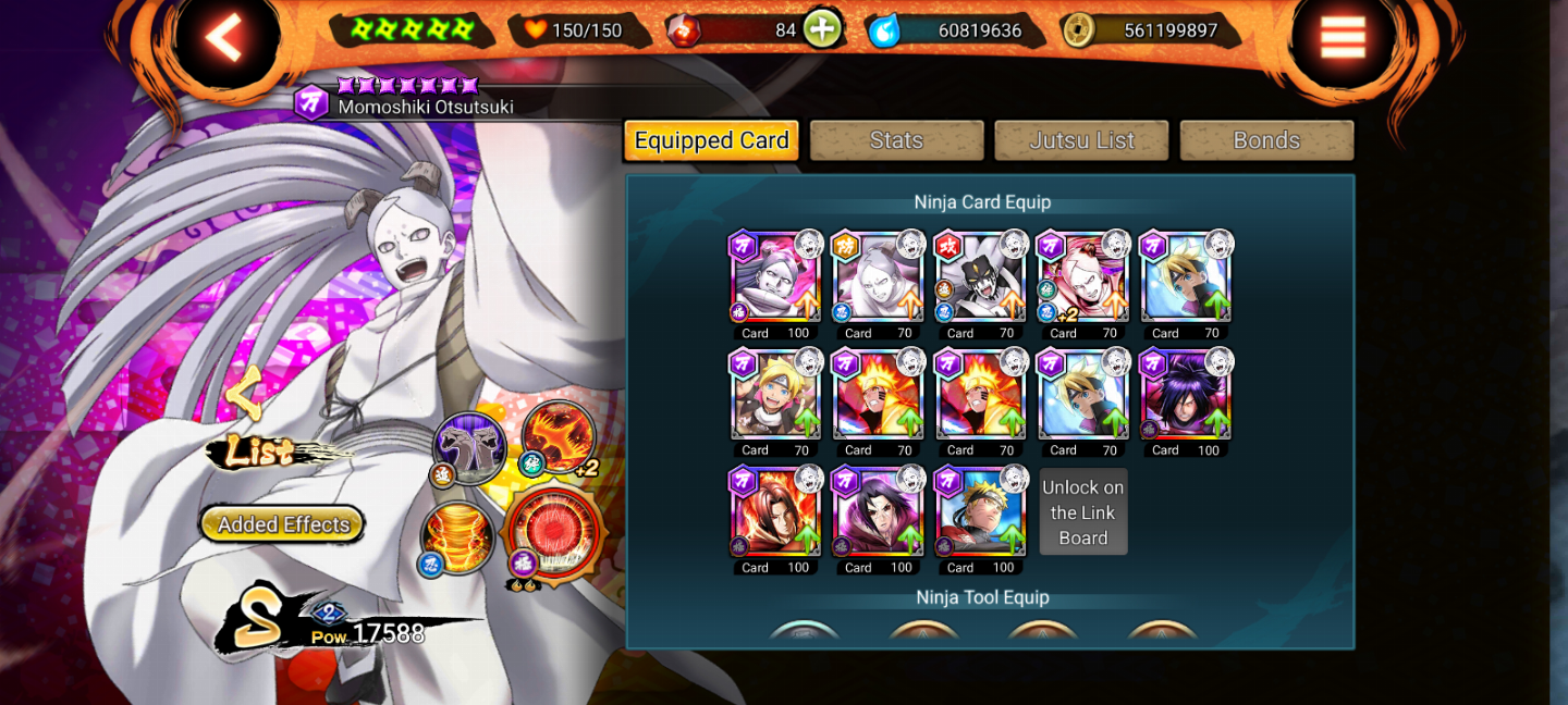 Conta de Naruto X Boruto ninja voltage