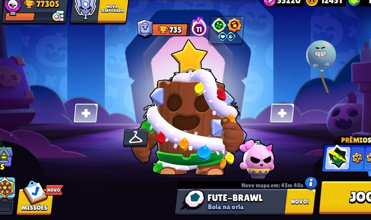 Conta Brawl Stars 77K Troféus | 106 Brawlers | 74 Hipercargas | 331 Skins