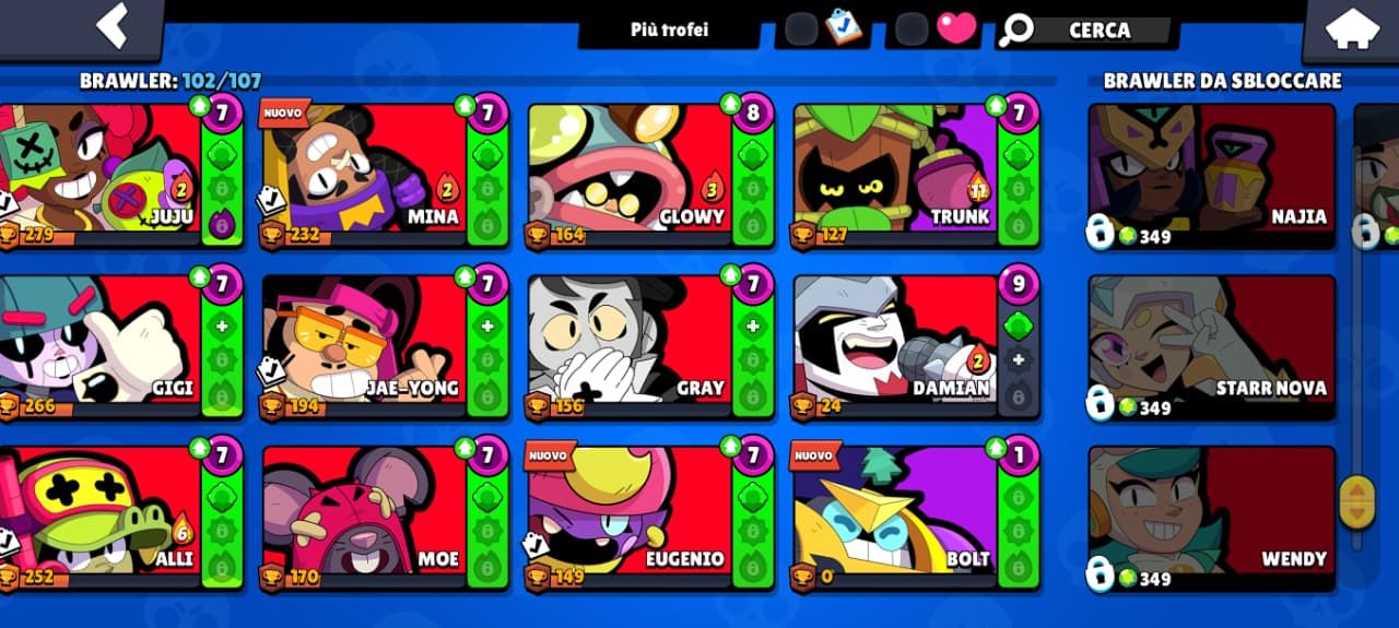 Conta Brawl Stars 73k 106 brawlers 2019