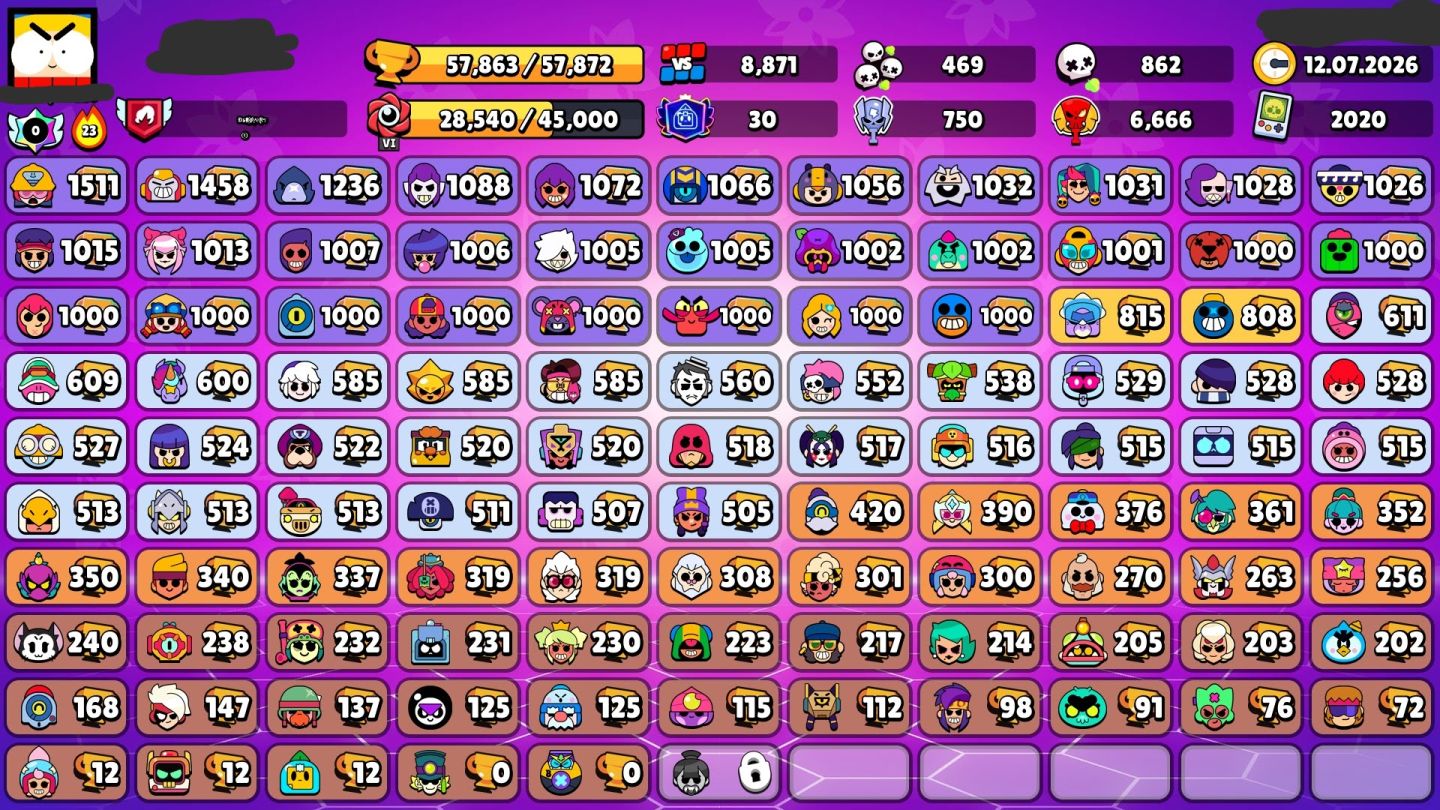 CONTA BRAWL STARS 106/106 COM 62K E MAIS DE 310 SKINS | NEGOCIO VALOR