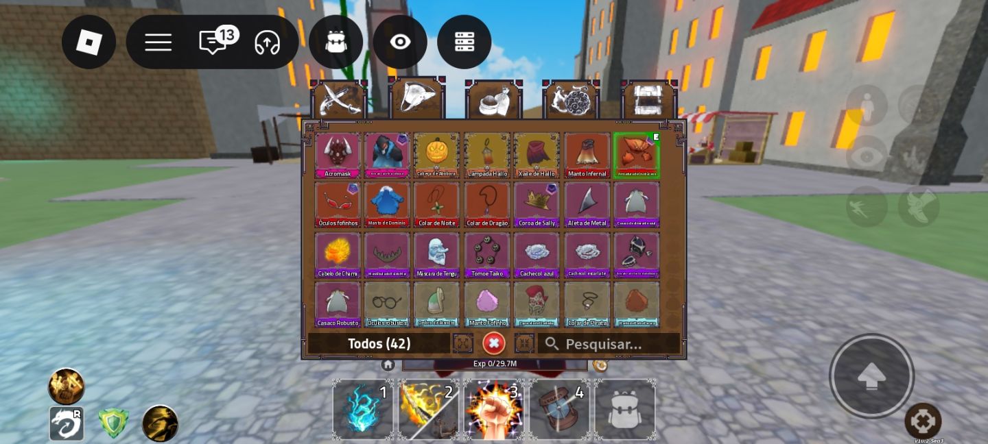 Conta de King legacy com vários itens raros, conta pronta pra pvp ou farm