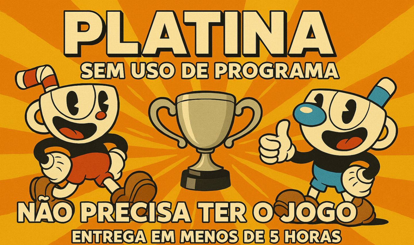 Platina Cuphead PS4/PS5 e Xbox