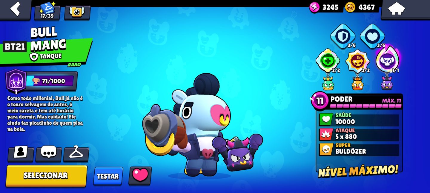 CONTA BRAWL STARS 2020 8.526 TROFÉUS Conta antiga, criada em 2020