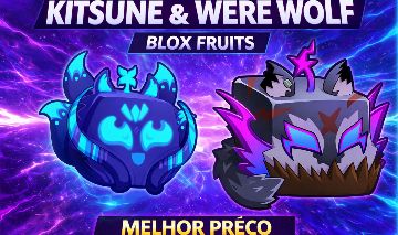 Kitsune + Were Wolf | Entrega Rápida Blox Fruits