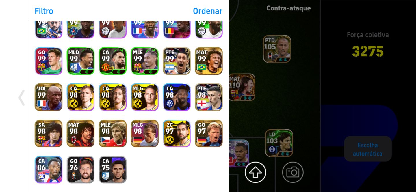 CONTA DE EFOOTBALL BRABA DO MELHOR MESSI + AMIGOS
