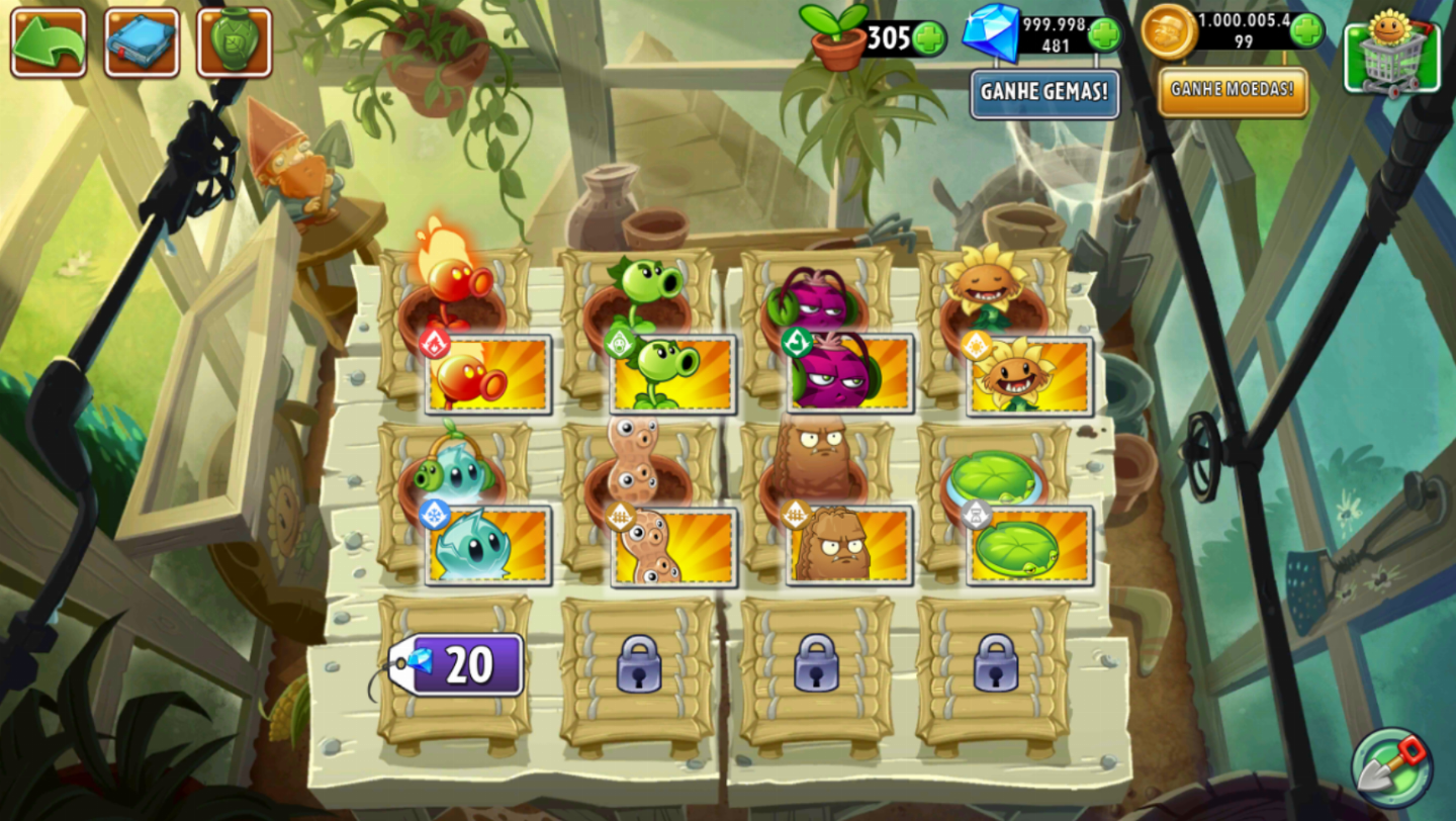 PLANTS VS ZOMBIES 2 | GEMAS + MOEDAS + DOCES | ANDROID & IOS | ENTREGA RÁPIDA