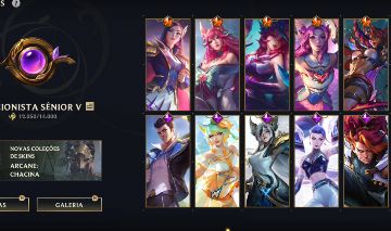 Conta Wild Rift 11 lendárias e 28 épicas. Skins caligrafia