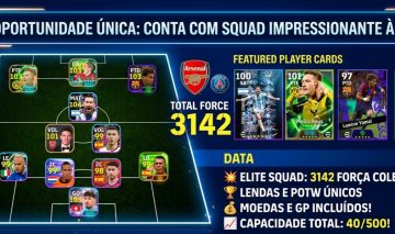 CONTA INTERMEDIÁRIA eFOOTBALL | 3142 DE FORÇA | EXCELENTE PARA COMEÇAR BEM!