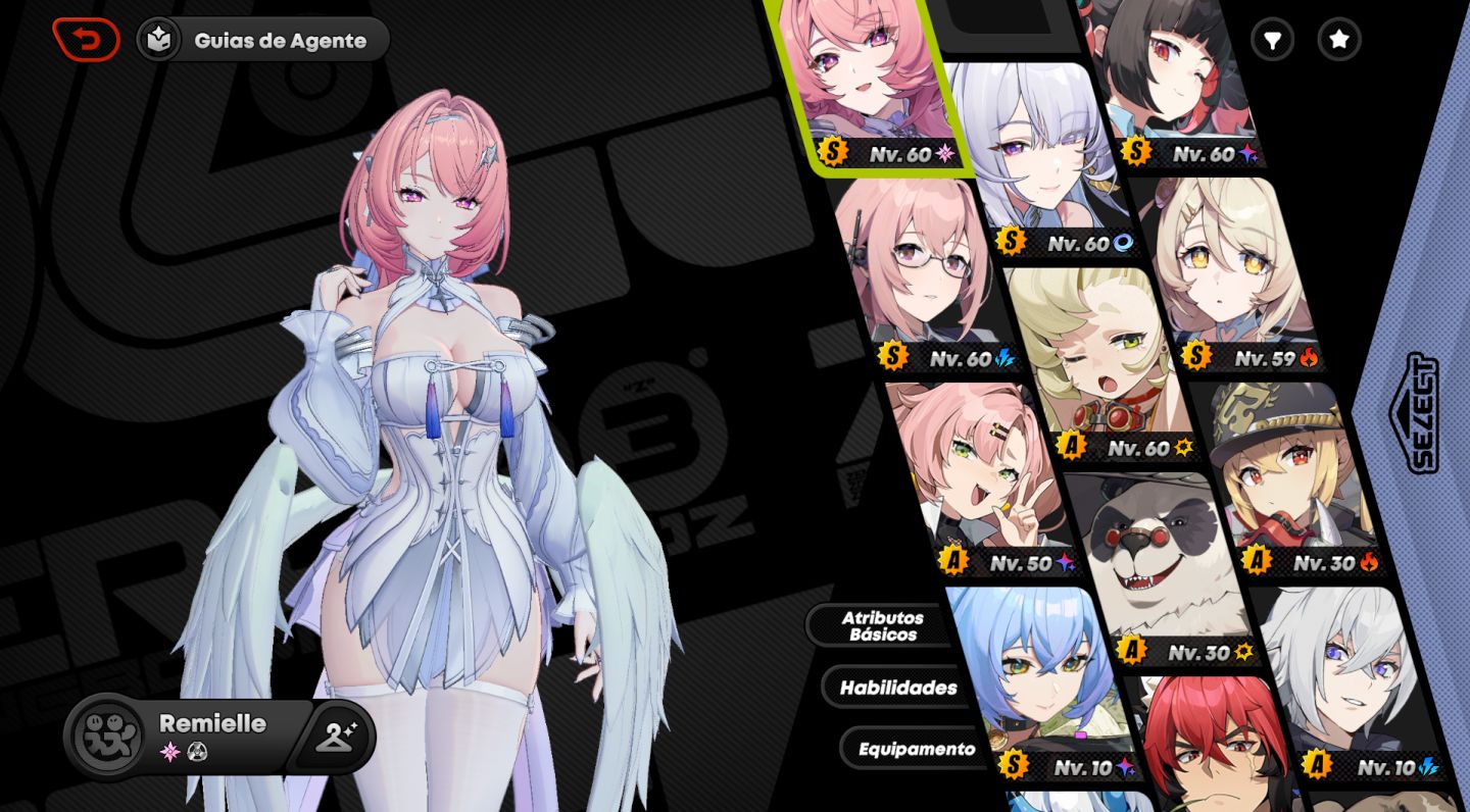 ZZZ conta endgame Nangong M1, Velina, Remielle, Phoenix