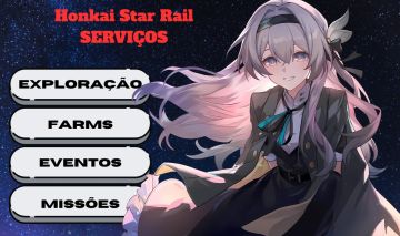 Serviços Honkai Star Rail Diárias, Eventos, Exploração, Builds, Engame e etc