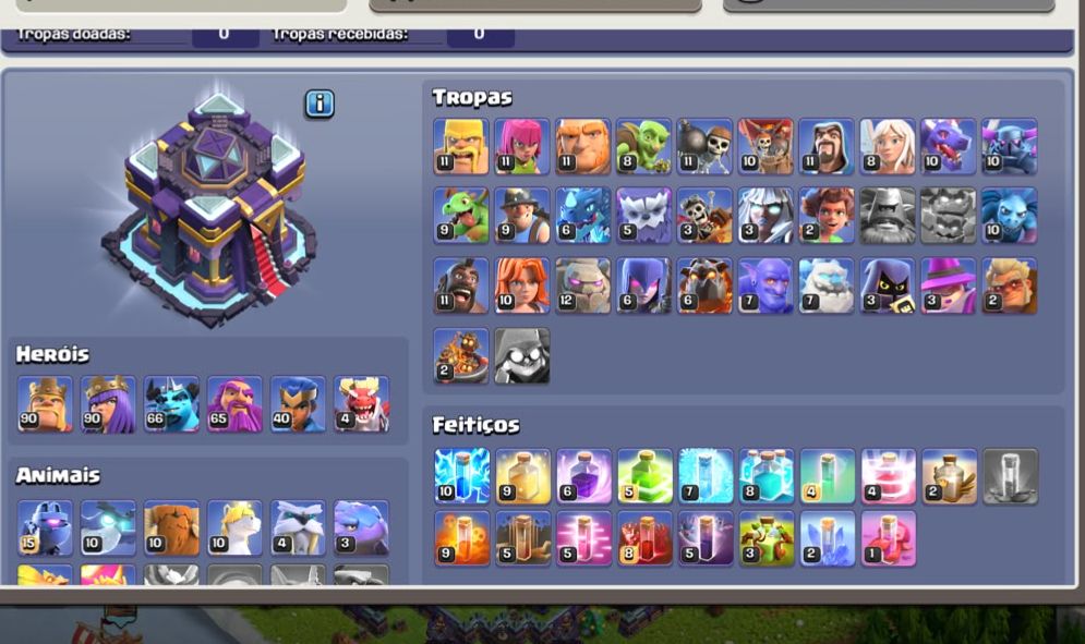 CV15 - equipamentos tops, 468 medalha CLASH OF CLANS