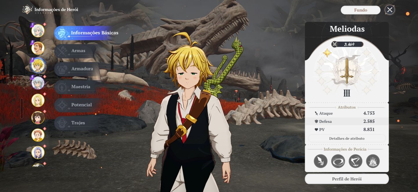 Conta The Seven Deadly Sins: Origin, boa pra iniciar o jogo!