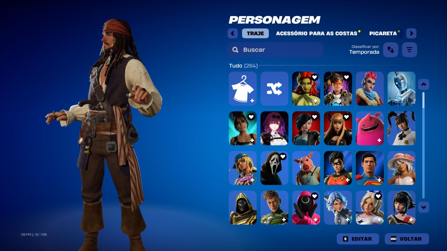 CONTA FORTNITE OG / STACKED 264 SKINS + STW FOUNDER