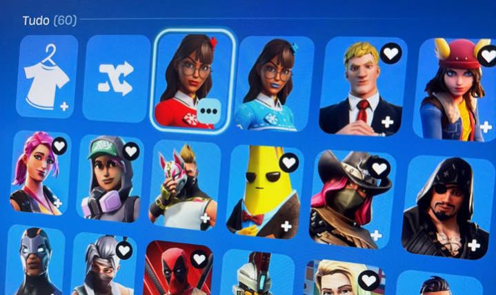 Conta OG - salve o mundo fundador com 60 skins