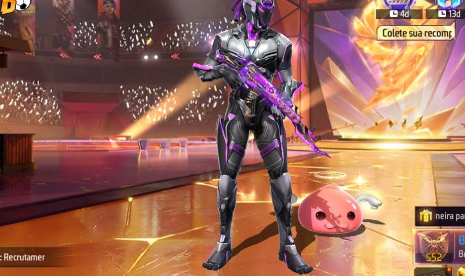 Conta de Free Fire antiga rara com itens raros