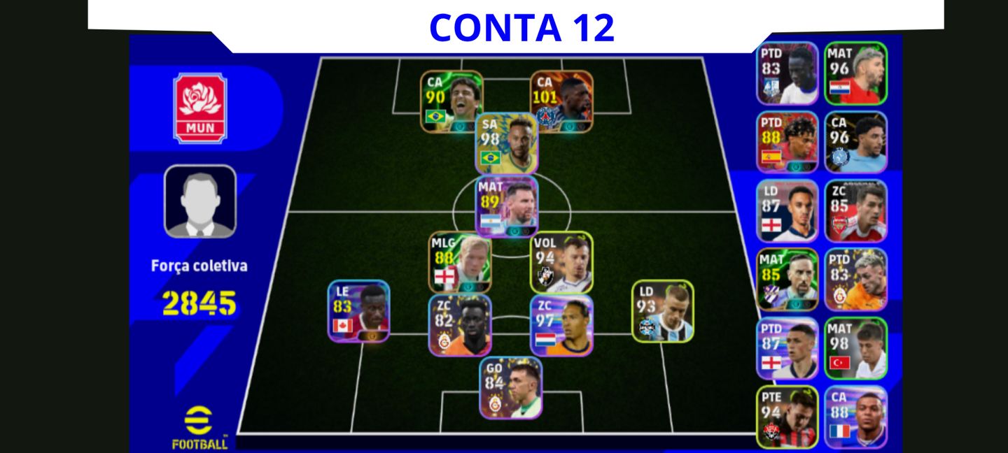 Contas eFootball Iniciais com Épicos/Big Times Garantidos!