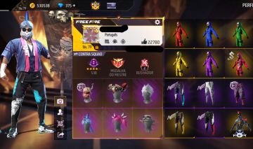 CONTA FREE FIRE GEMADA COM PRIMEIRO PASSE, 2 TROCA NICK, 800+ PEITORAIS, PRIME 8