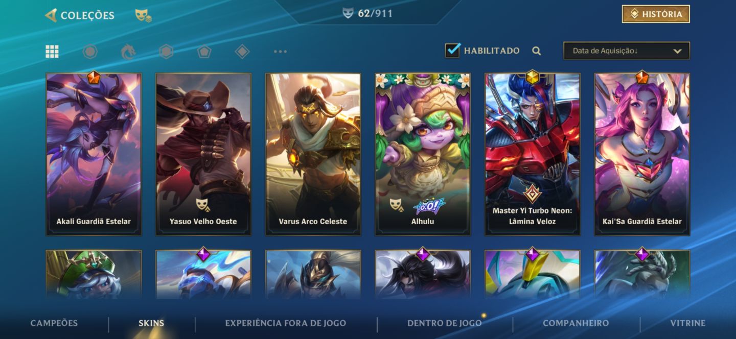 Conta Wild Rift Elo Grão-Mestre 2 Ex Desafiante