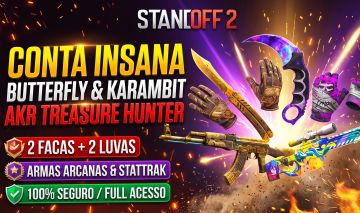 Conta Standoff 2 | Butterfly Legacy + Karambit Nebula | AKR Treasure Hunter, etc