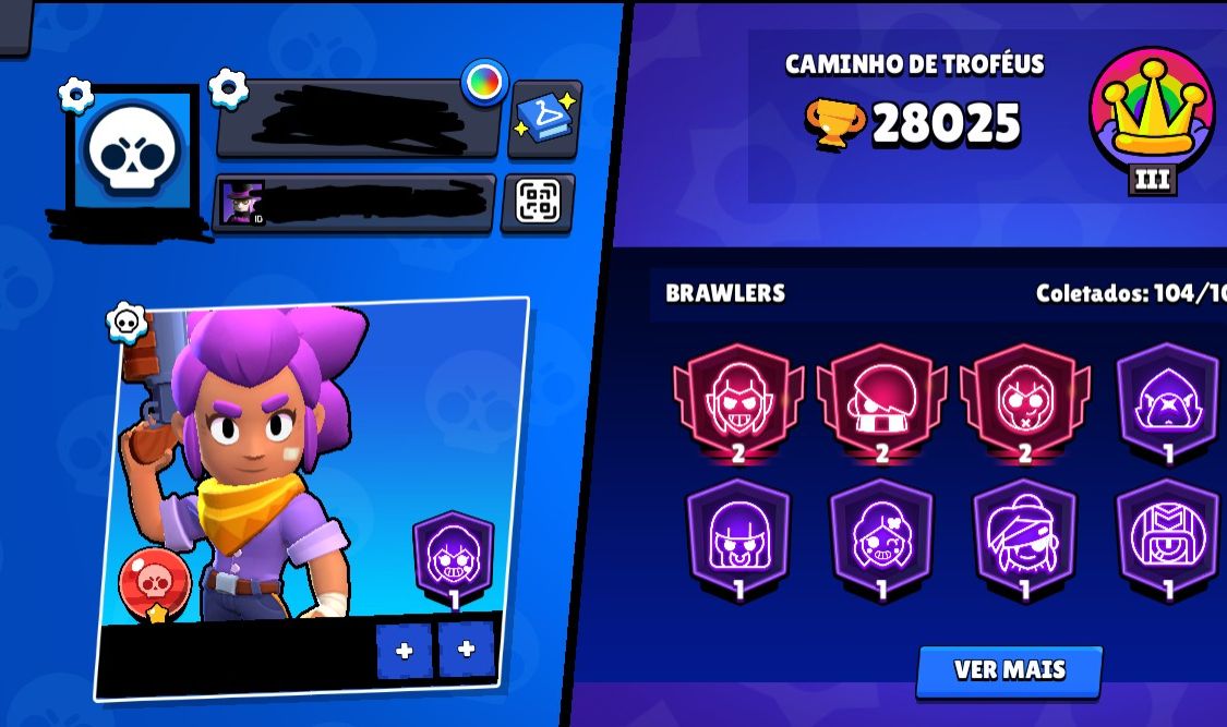 Conta de Brawl stars, com um pro pass plus!!!!!!!! SUPERCELL ID ALTERAVEL!!!!!!!