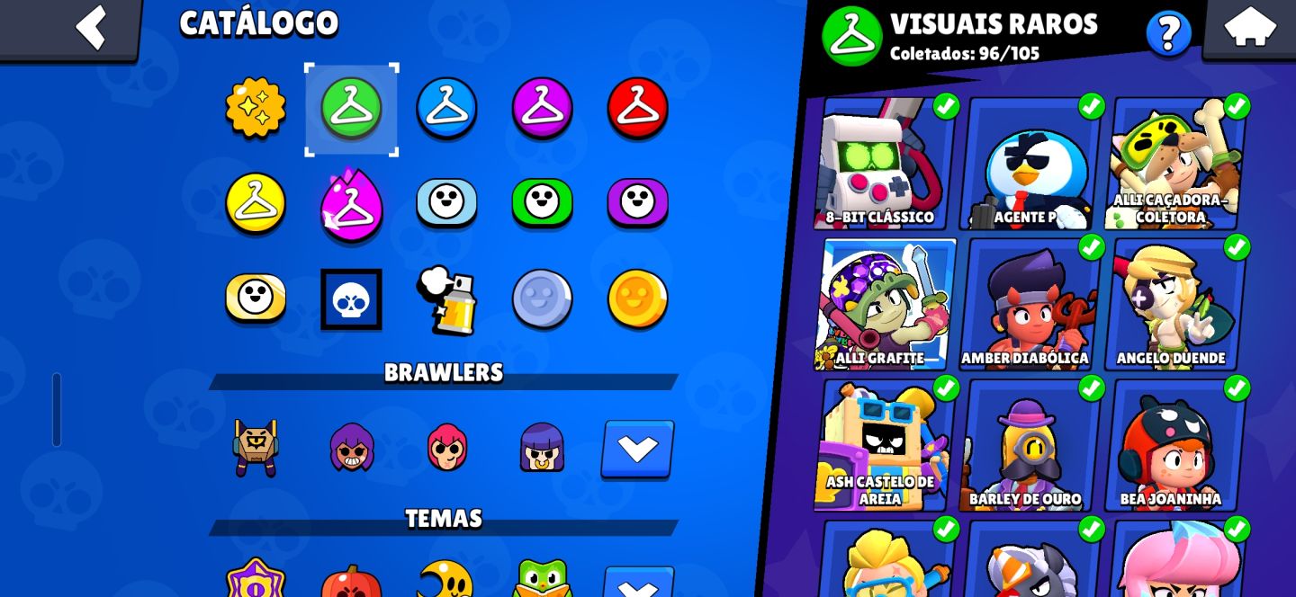CONTA DE BRAWL STARS COM 3 SKIN RARAS