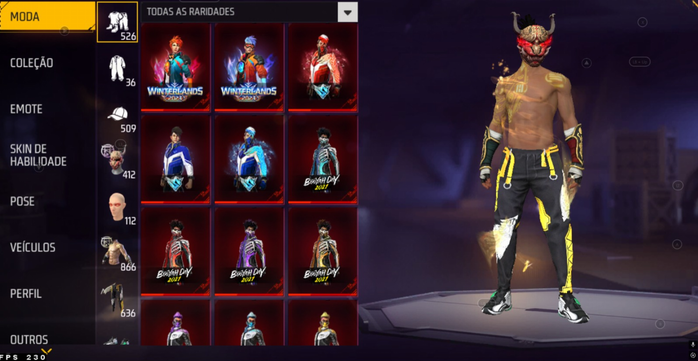 CONTA FREEFIRE GEMADA PRIME 8