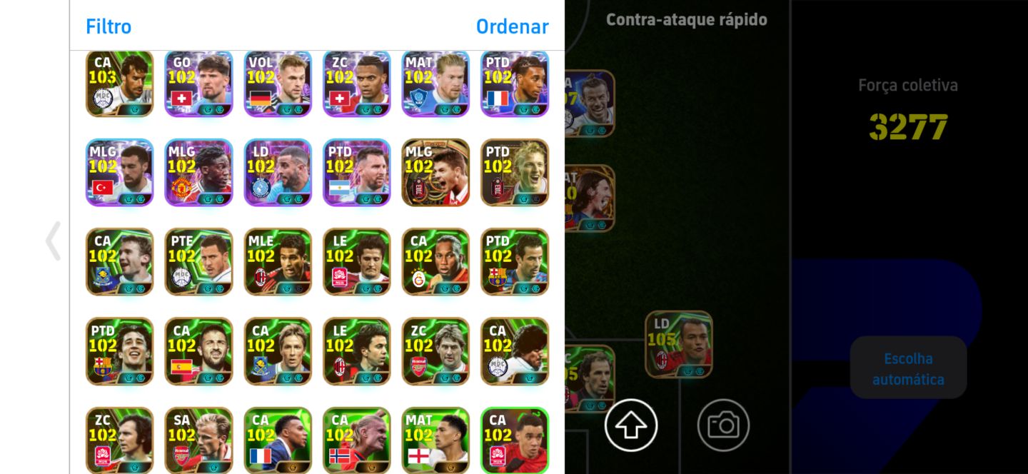 Conta efoteboll 3277 de força messi big time + time raro de legends