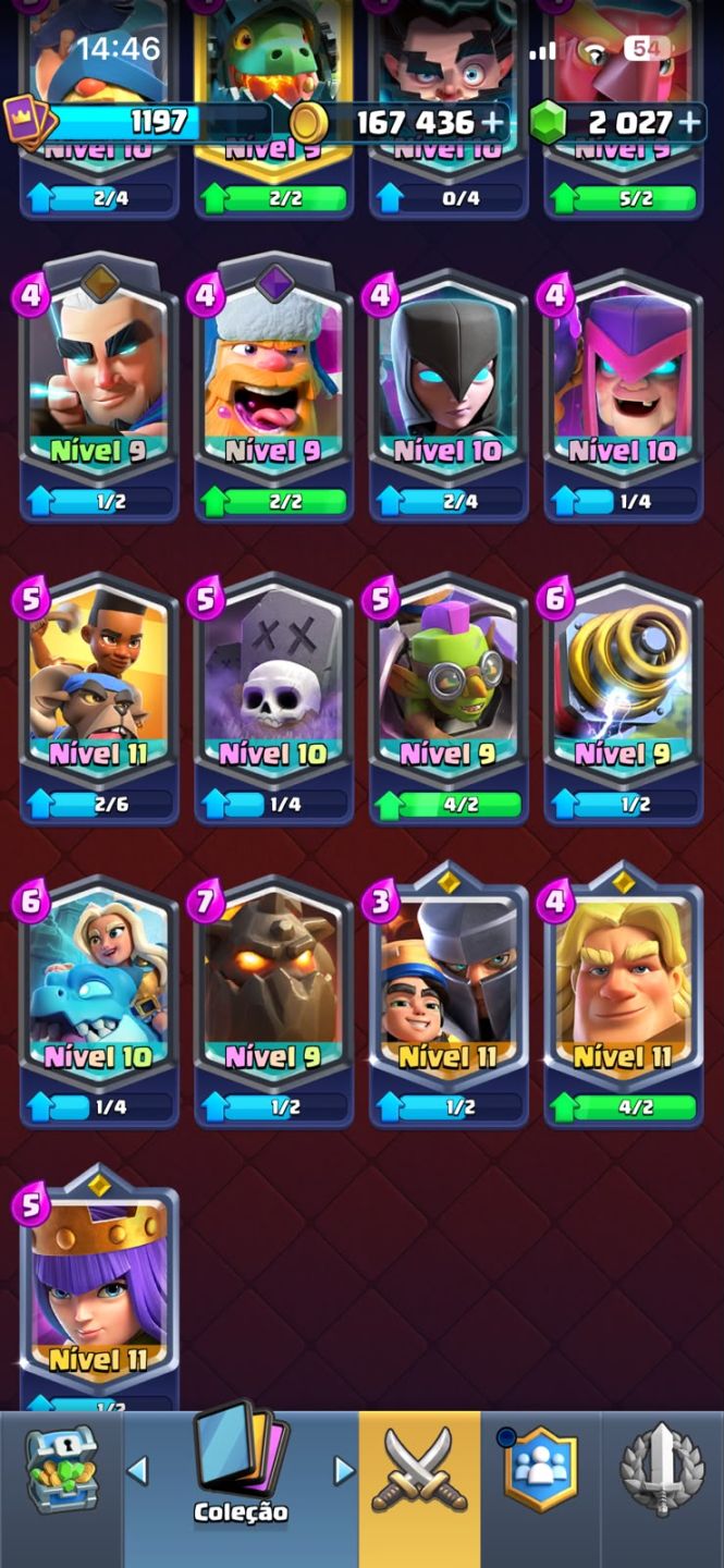 Conta de Brawl Stars + Clash royale com 5+ anos