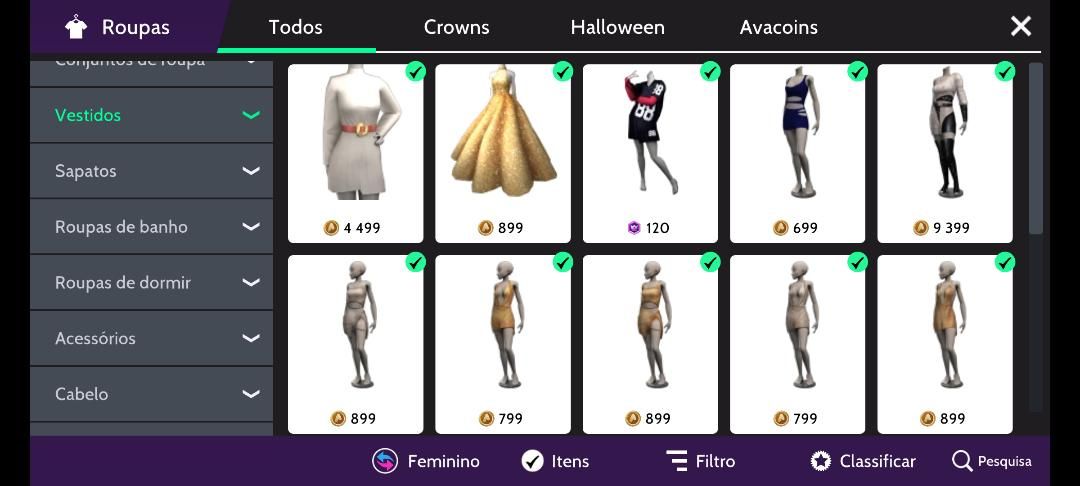 CONTA FEM NVL 22 AVAKIN LIFE (6 ANOS DE JOGO)