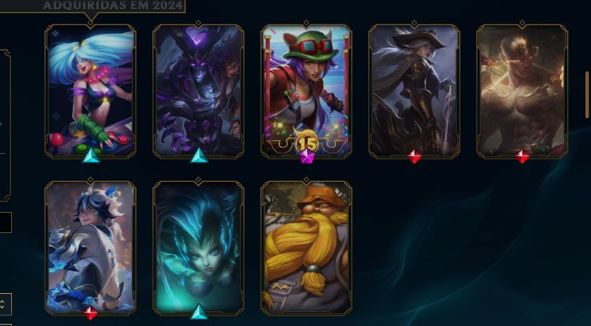 Conta de LoL (83 skins ) nv 343