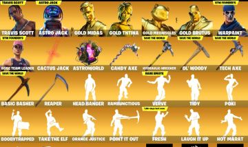 Conta Rarissima 346 SKINS - Travis Scott + Astrojack - Og Stw