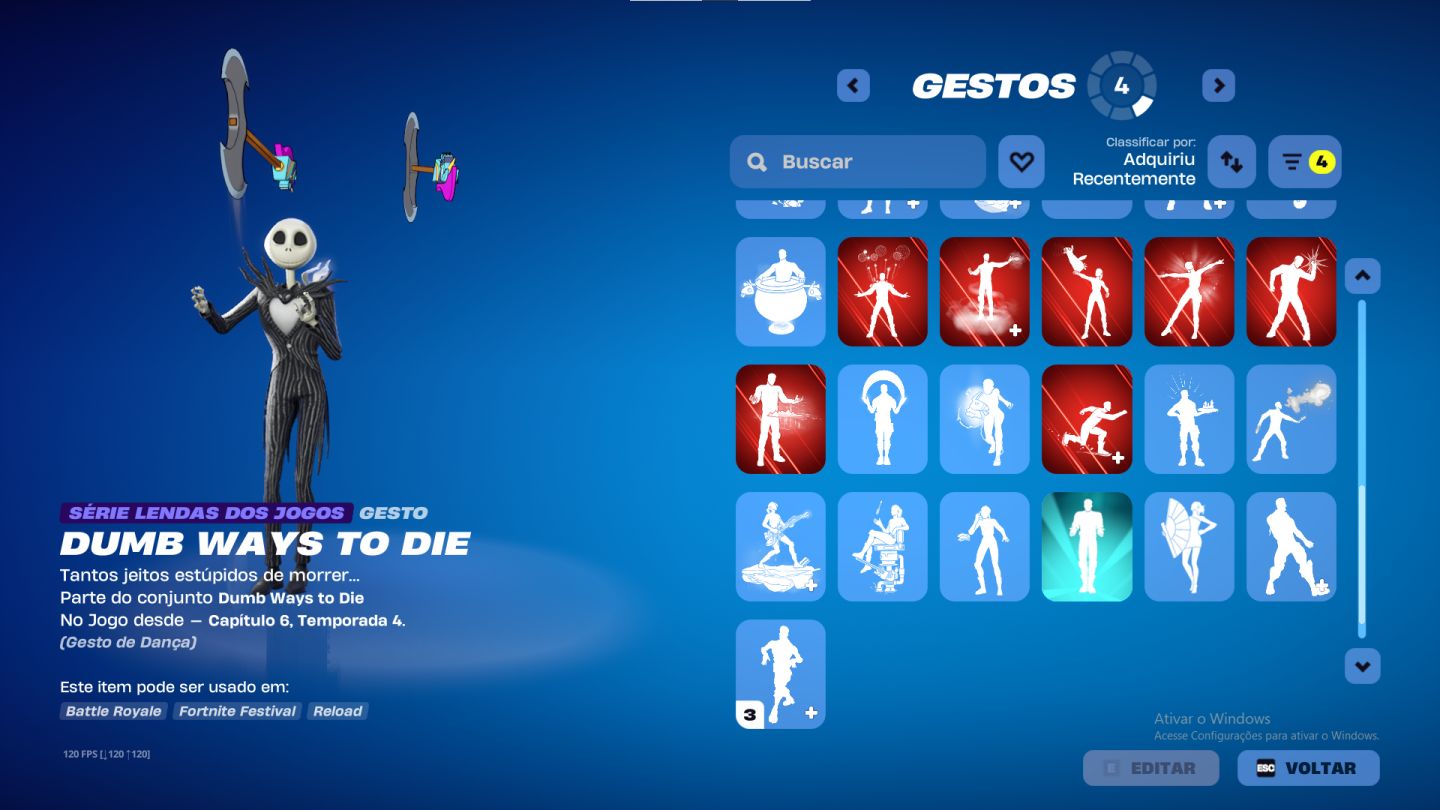 CONTA DE FORTNITE COM 46 SKINS | MANDALORIANO | JACK ESQUELETO | PROMOÇÃO!